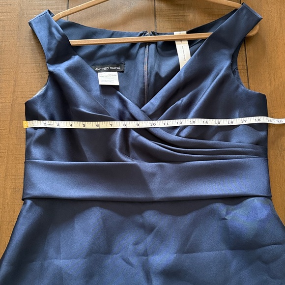 ALFRED SUNG Deep Blue Dress - Picture 5 of 6